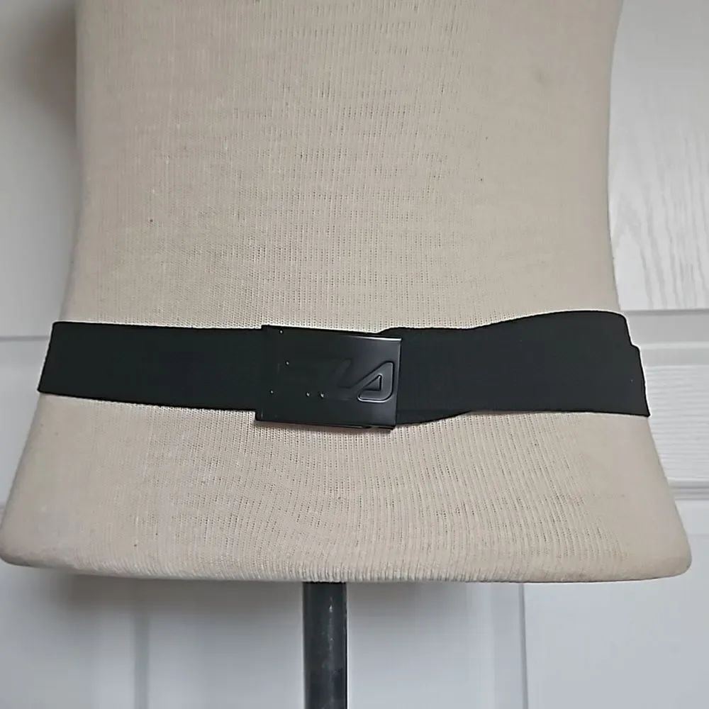 Fila Men's Fabric Buckle Belt One Size Black
